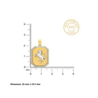 Gold Stallion Crest Statement Pendant
