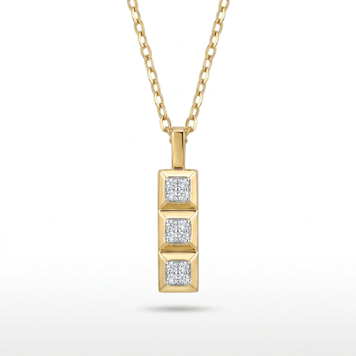 Trio Spark 18KT Gold Plated Pendant