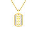 Gold Card Motif Pendant