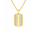 Gold Card Motif Pendant