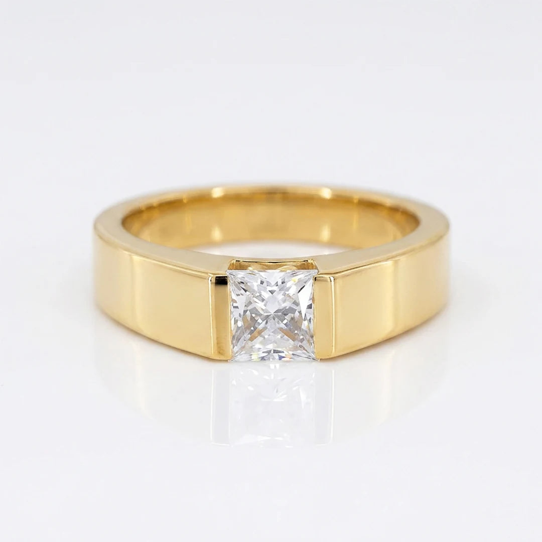 Gold Princess Channel Set Ring