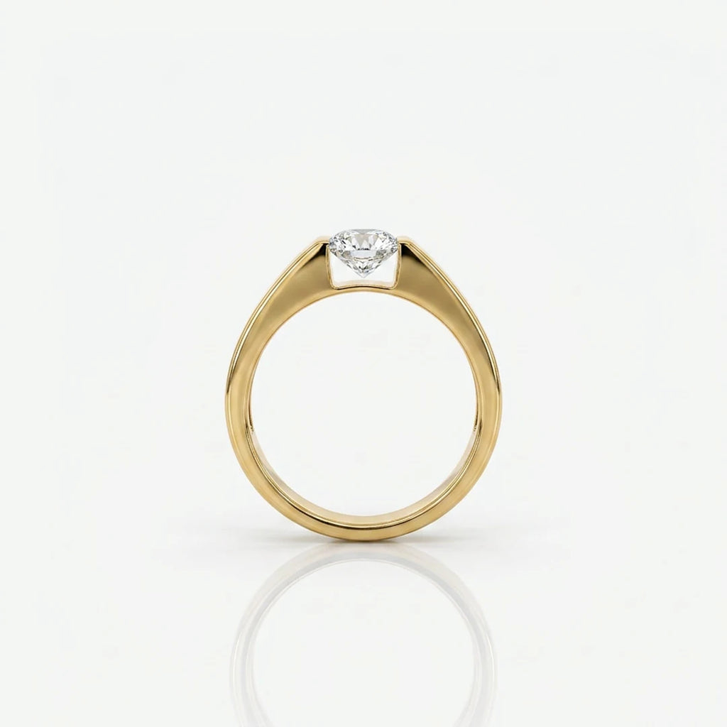 Gold Princess Channel Set Ring