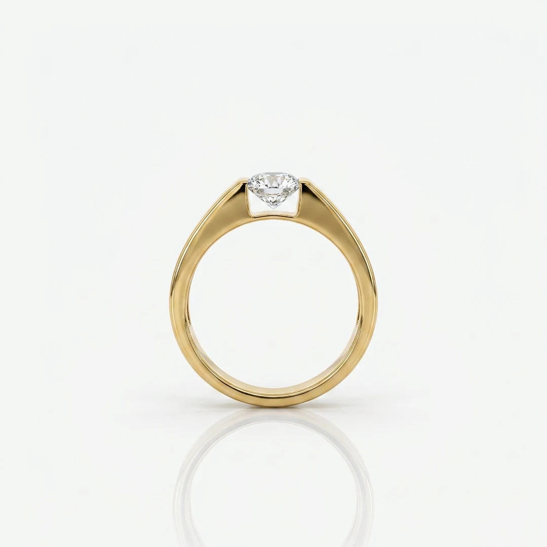 Gold Princess Channel Set Ring