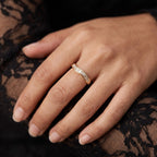 Gold Baguette Channel Band Ring