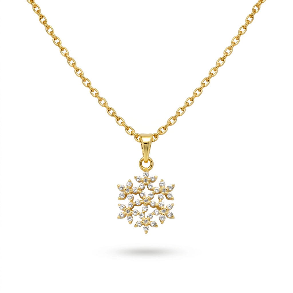 18KT Gold Radiant Bloom Pendant
