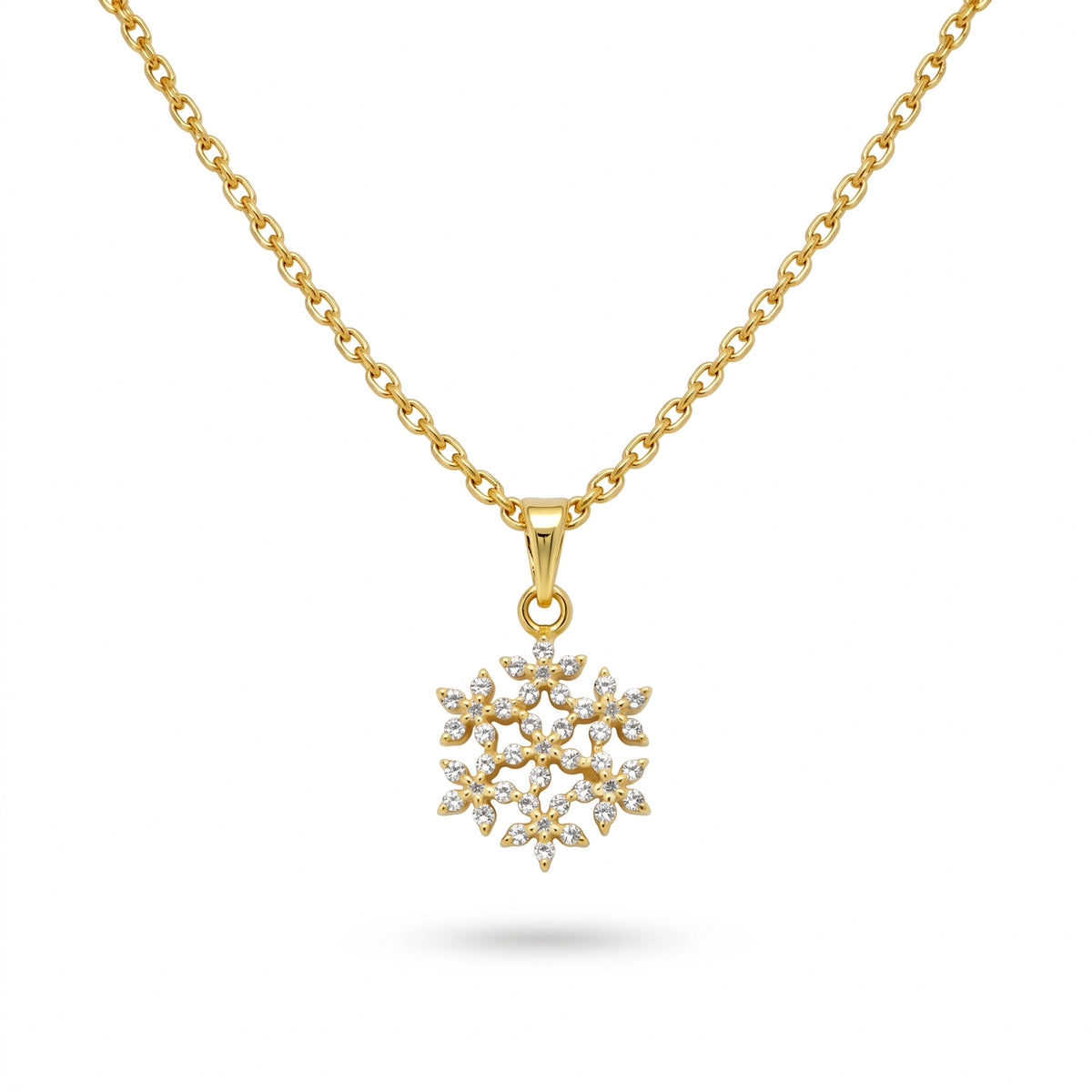 18KT Gold Radiant Bloom Pendant