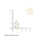 18KT Gold Modern Orbit Pendant