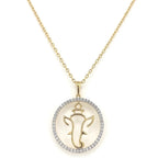 18KT Gold Ganesha Aura Pendant