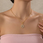 18KT Gold Radiant Bloom Pendant