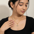 18KT Gold Radiant Bloom Pendant
