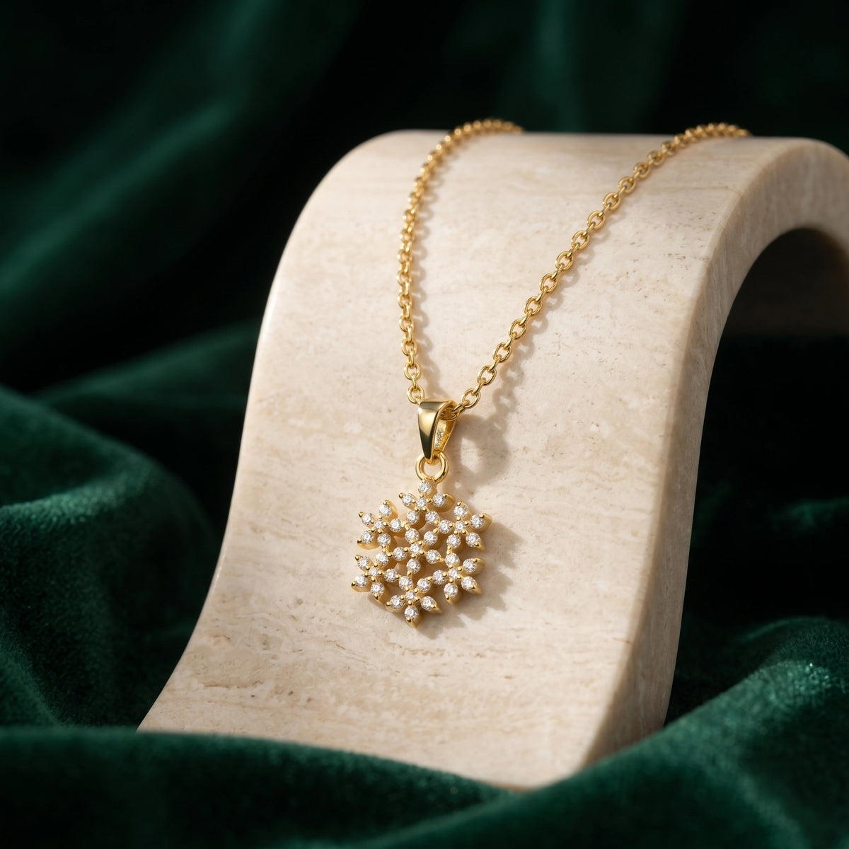 18KT Gold Radiant Bloom Pendant