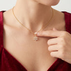 18KT Gold Radiant Bloom Pendant