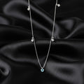 Aqua Blue Heart Necklace