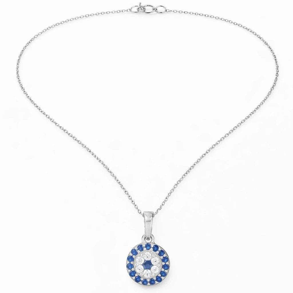 Circular Evil Eye Pendant