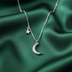 Star and Moon Charm Pendant