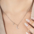 Star and Moon Charm Pendant