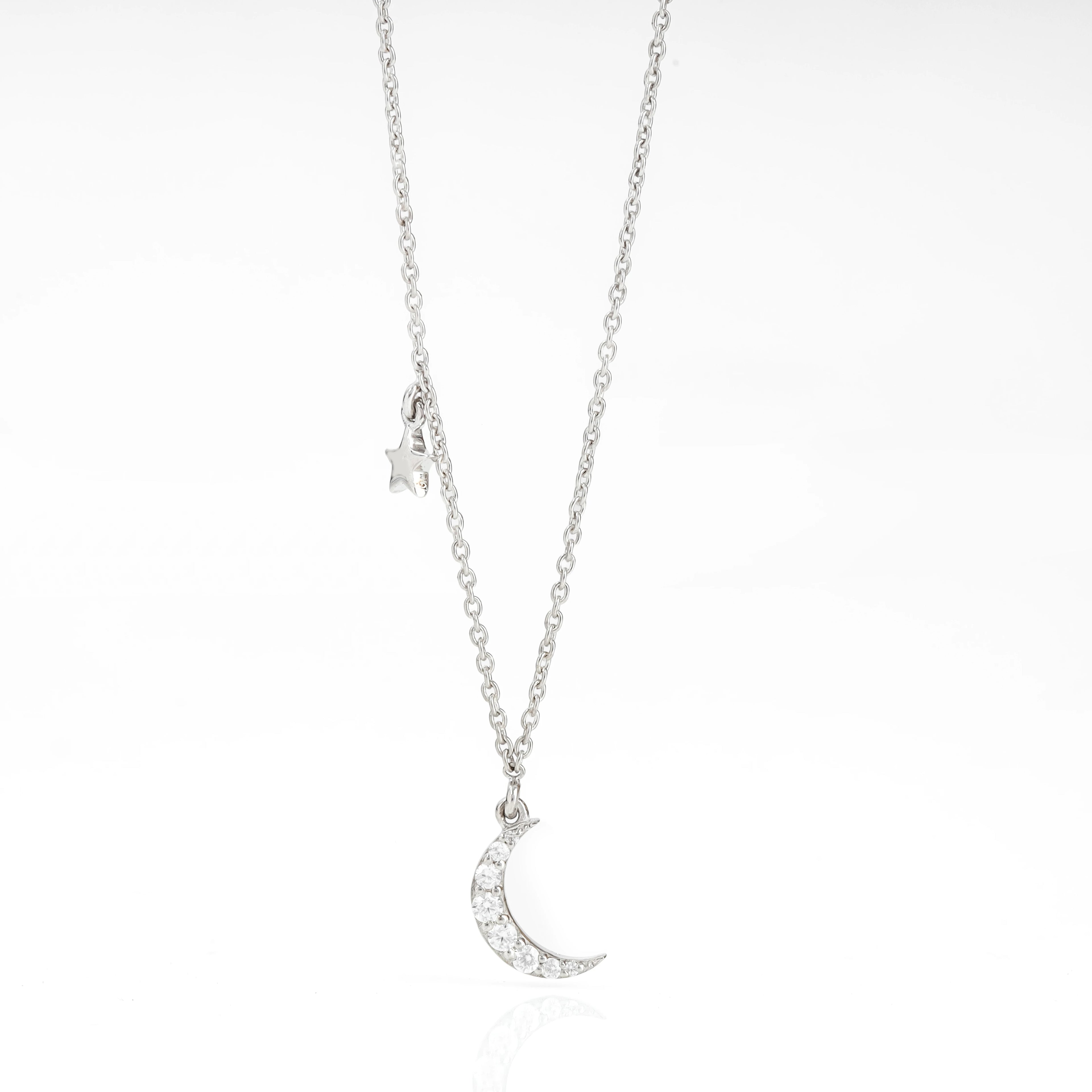 Star and Moon Charm Pendant