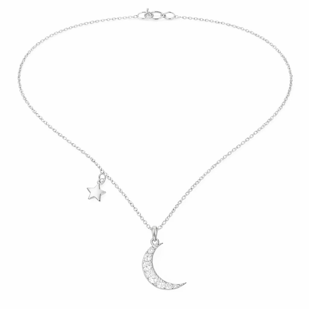 Star and Moon Charm Pendant
