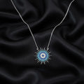 Turquoise Multi Coloured Diamond Necklace