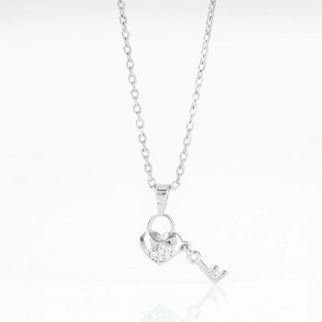 Heart lock and key Pendant