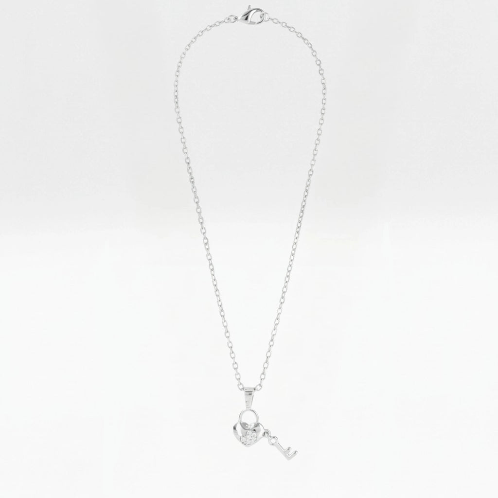 Heart lock and key Pendant