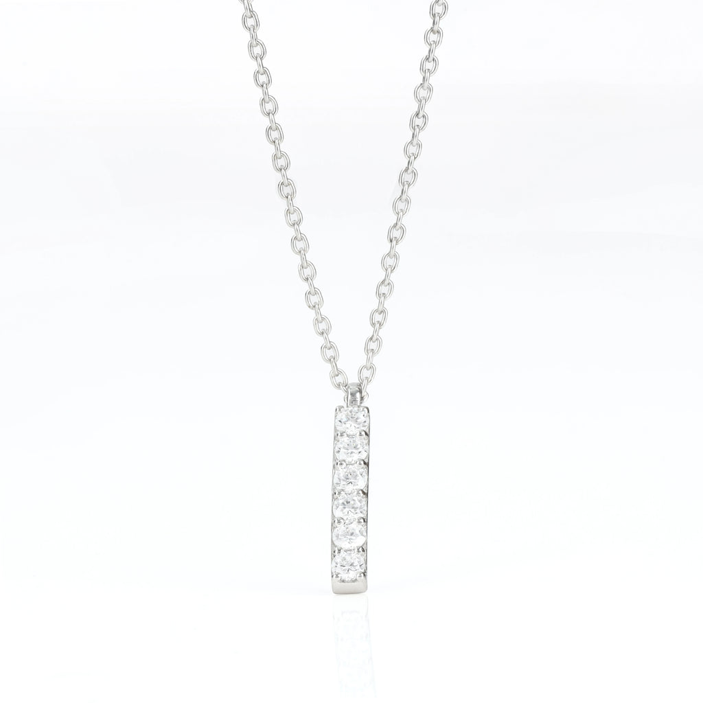 Linear Diamond Charm Pendant