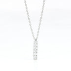 Linear Diamond Charm Pendant