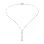 Linear Diamond Charm Pendant