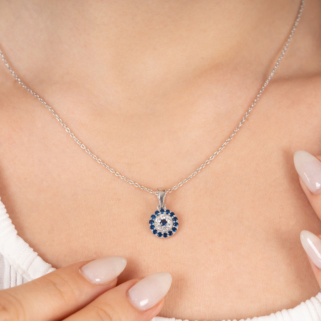 Circular Evil Eye Pendant - 92Five