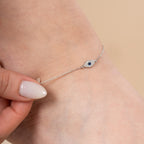 Minimalist Multiple Evil Eye Anklet - 92Five