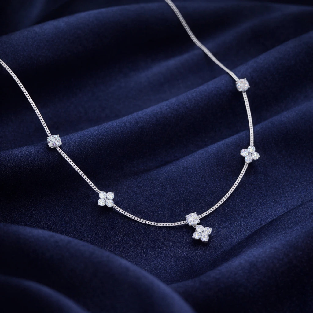 Flower Diamond Necklace