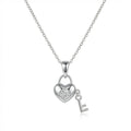Heart lock and key Pendant