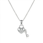 Heart lock and key Pendant