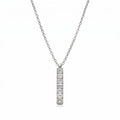 Linear Diamond Charm Pendant