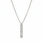 Linear Diamond Charm Pendant