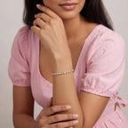 Gold Marquise Tennis Bracelet