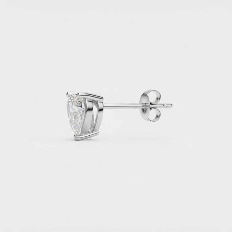 92five jewels 925 Silver Heart Shape Earrings Or Mini Studs Silver Jewellery for Women & Girl's | Great for Gifting