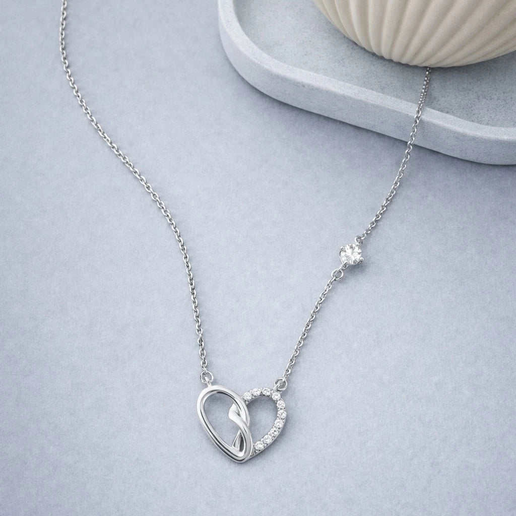 Twisted Heart 925 Silver Pendant