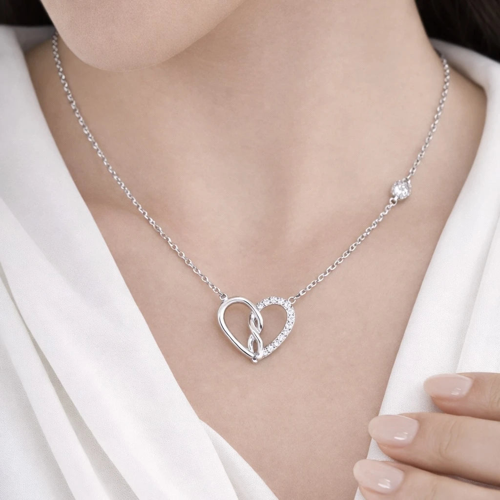 Twisted Heart 925 Silver Pendant