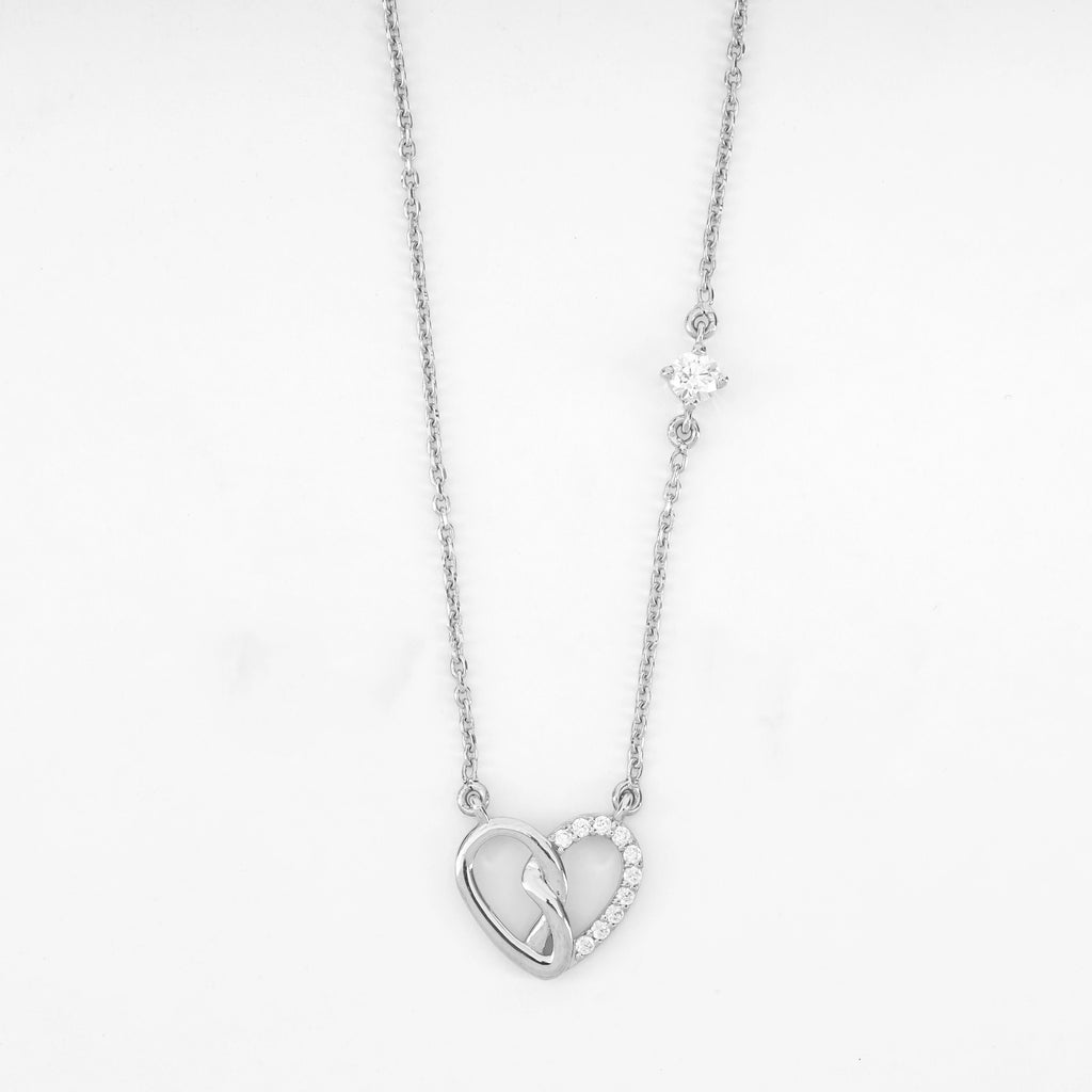 Twisted Heart 925 Silver Pendant