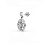 Floral Circle 925 Silver Earring