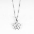 Floral Diamond-Cut Pendant