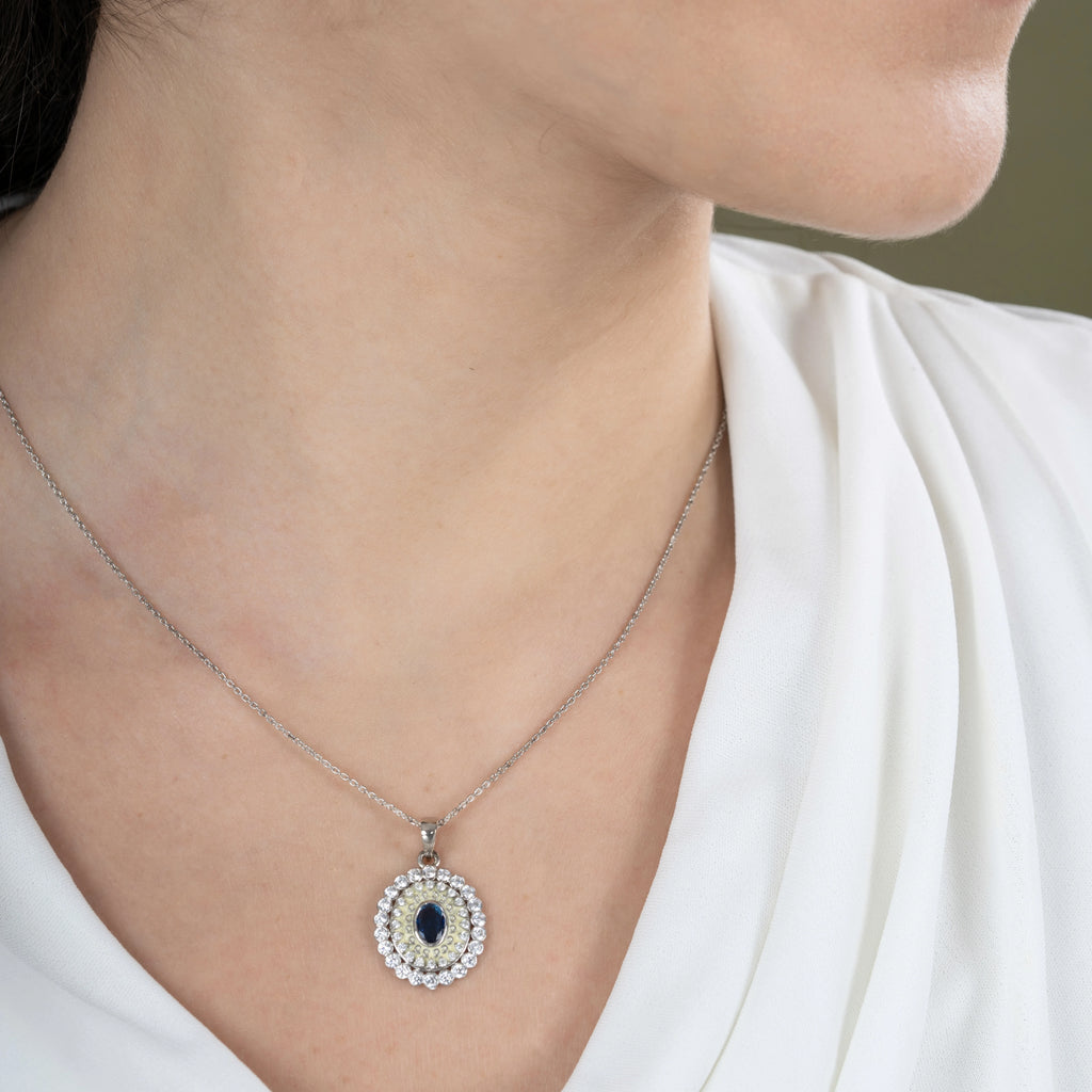 Traditional Kudan Polki Diamond Pendant