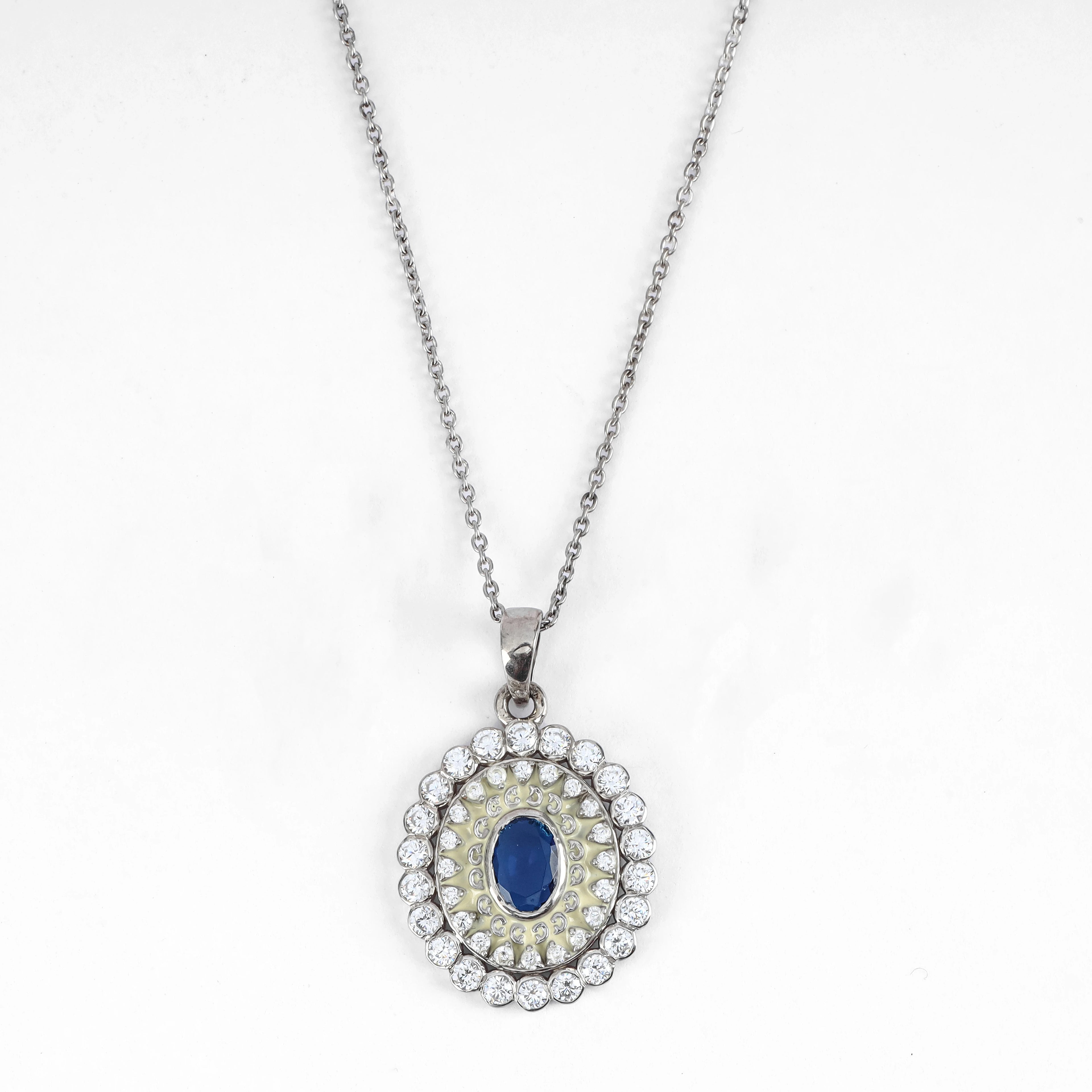 Traditional Kudan Polki Diamond Pendant