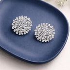 Snowflake Modern Geometric Diamond Earring