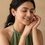 Gold Swirl Stud Earrings