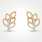 Gold Laurel Light Stud Earrings