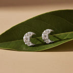 Half Moon Stud Earrings