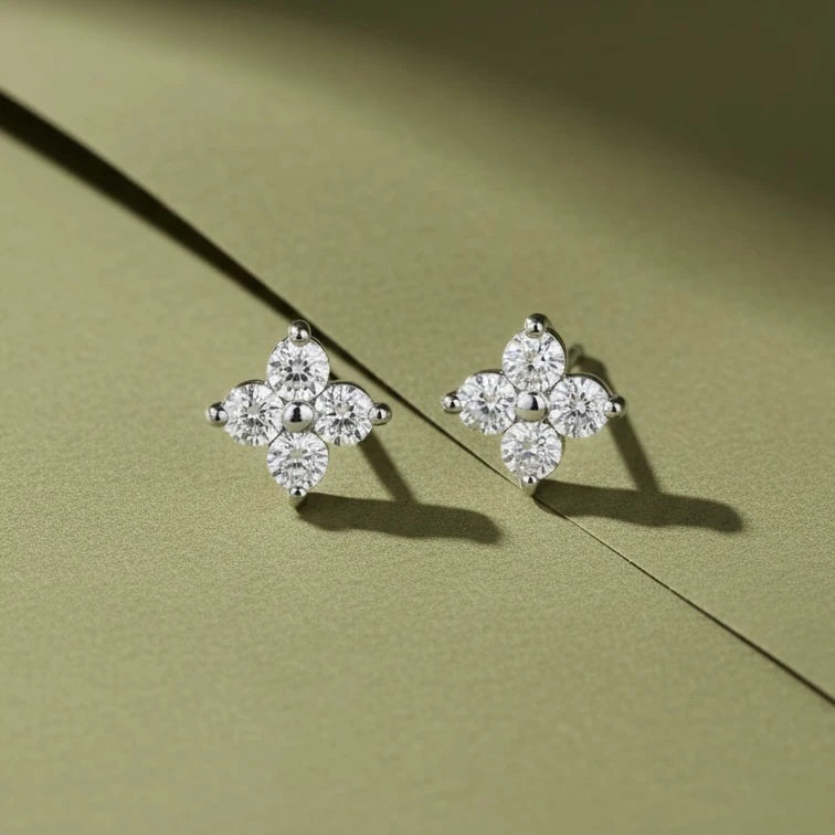 Korean Flower Earrings