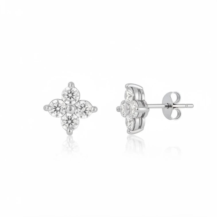 Korean Flower Earrings
